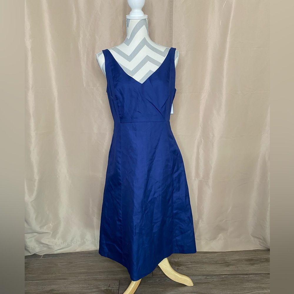 New J. Crew Size 10 Blue Cocktail Dress - Picture 3 of 10